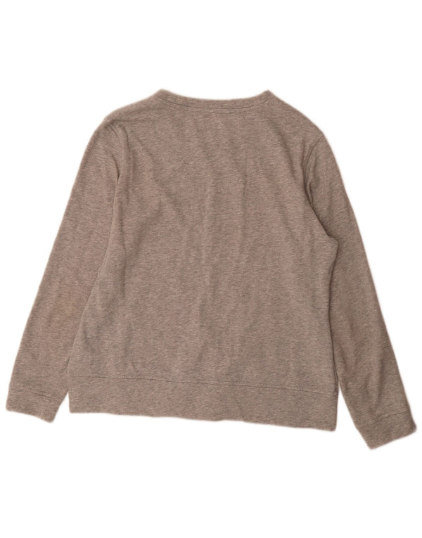 Damska bluza Adidas Graphic Jumper UK 16/18 Duża, szara bawełna