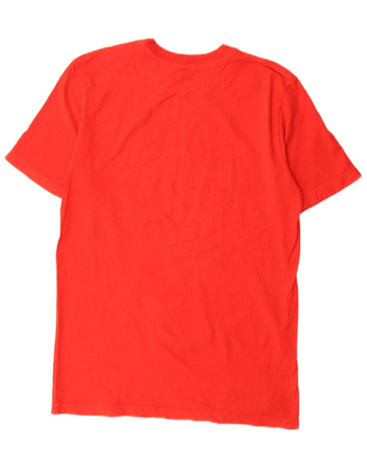 Męski T-shirt z grafiką Nike o standardowym kroju, mały, czerwony, bawełniany