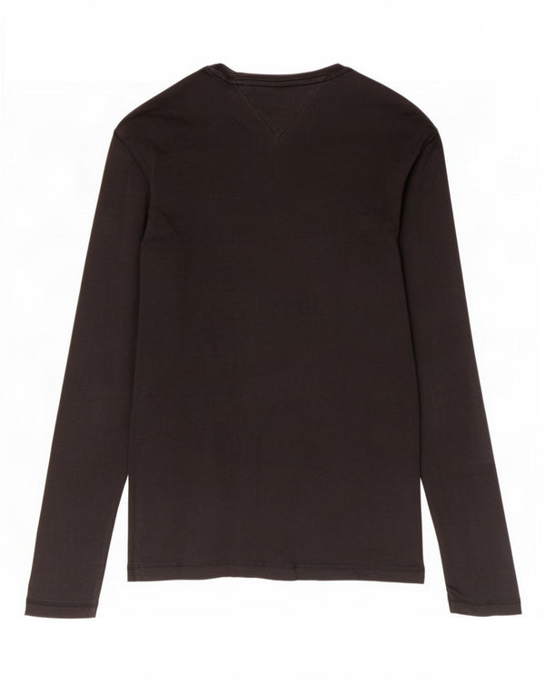 Damski top z długim rękawem Tommy Hilfiger UK 14, duży, czarny
