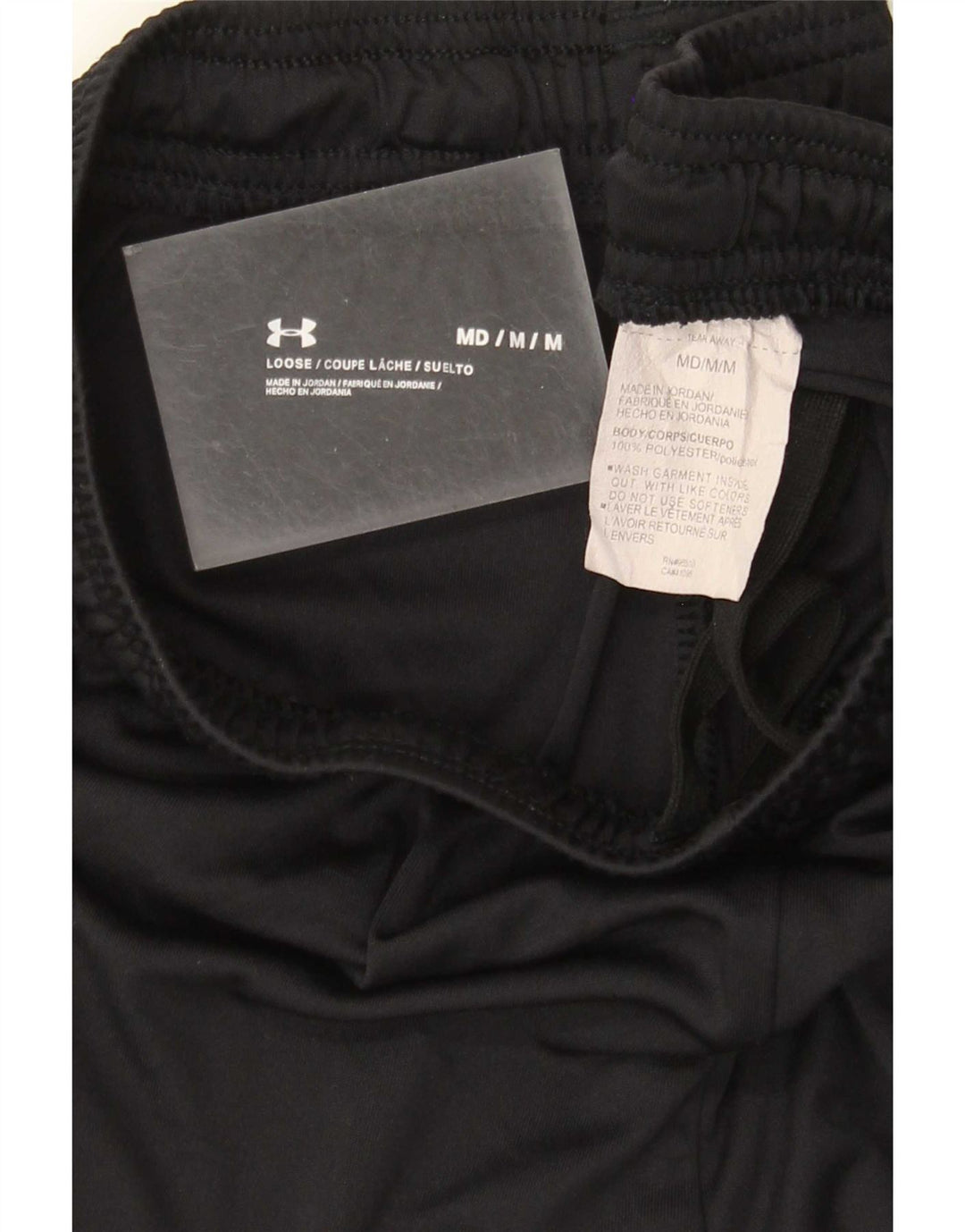 Męskie spodenki sportowe Under Armour z grafiką, średni czarny poliester