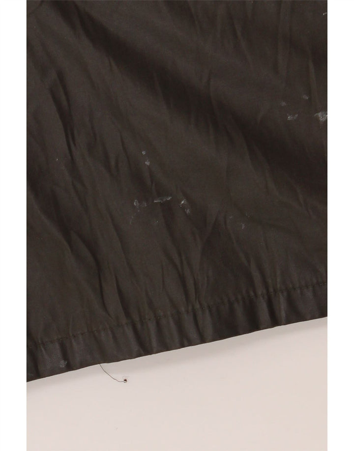 Vintage męska kurtka z woskowanej bawełny UK 40, duża, zielona