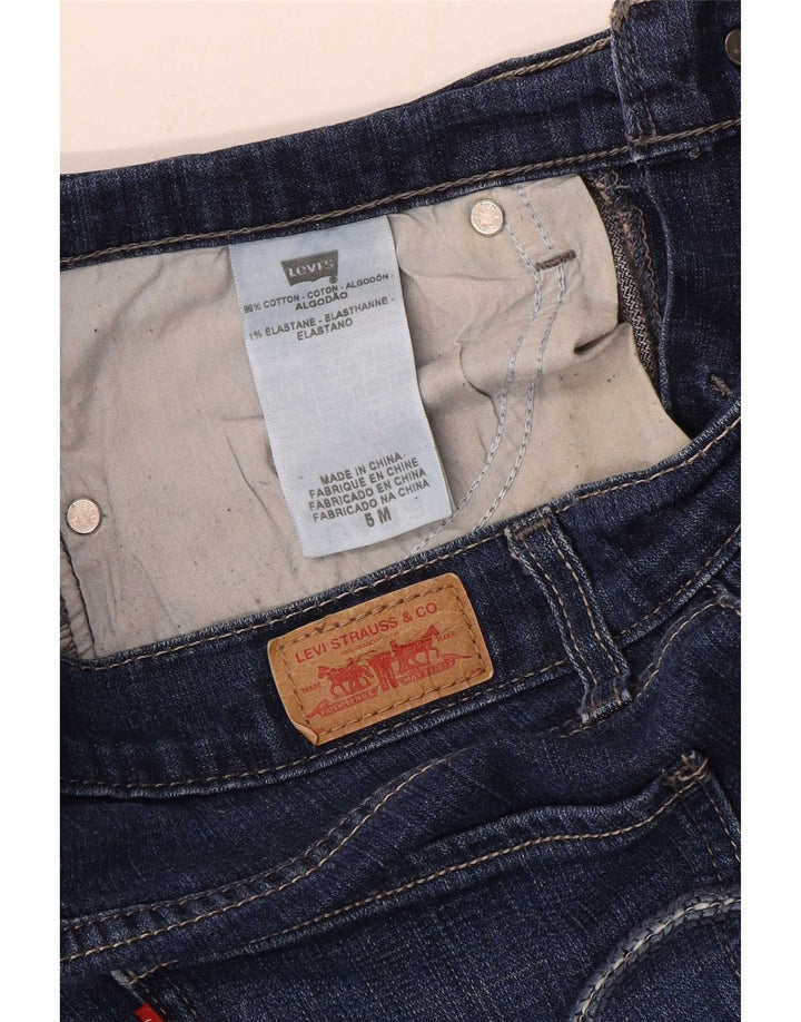 Damskie jeansy Levi's 524 Bootcut z niską talią US 5 Medium W30 L32 Niebieska bawełna