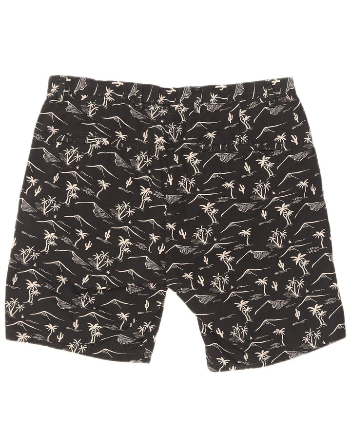 Męskie spodenki chino Scotch & Soda w abstrakcyjny wzór W32 Średni czarny hawajski