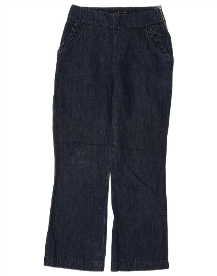 Jeansy Bootcut Damskie Zara XS W24 L26 Granatowe
