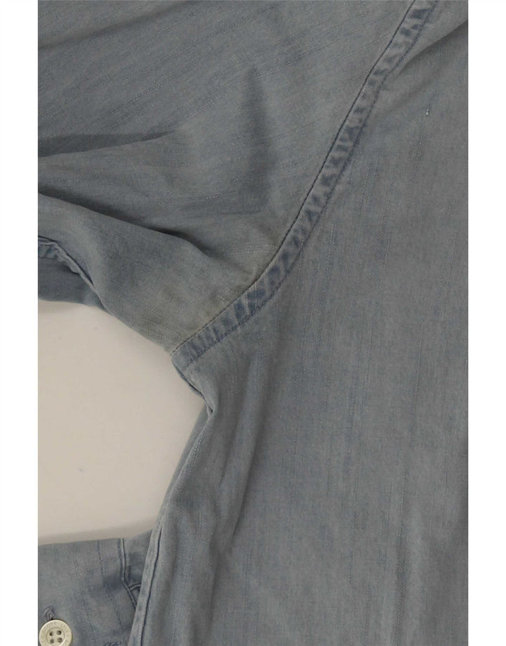 Koszula męska Lyle & Scott, średnia niebieska, bawełniana