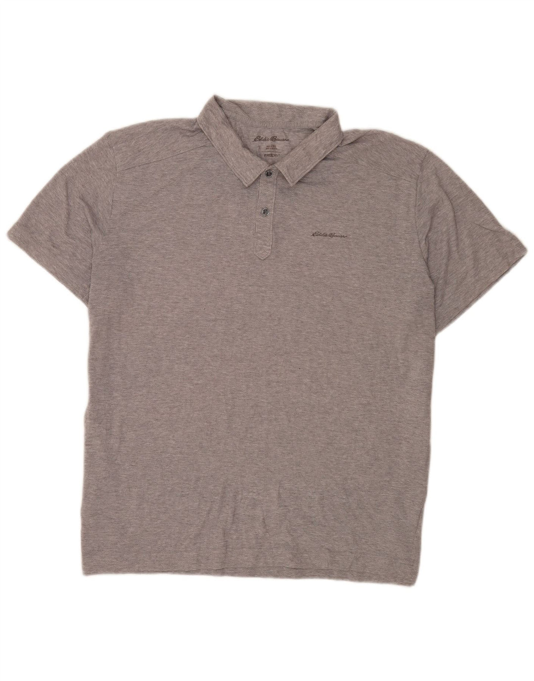 Męska koszulka polo z krótkim rękawem i regularnym krojem Eddie Bauer, 2XL, szary poliester