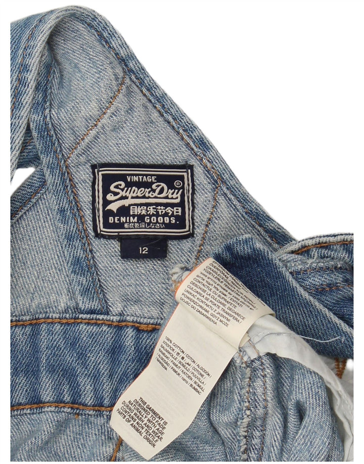 Damskie spodenki jeansowe SUPERDRY w trudnej sytuacji UK 12 Medium W28 Blue