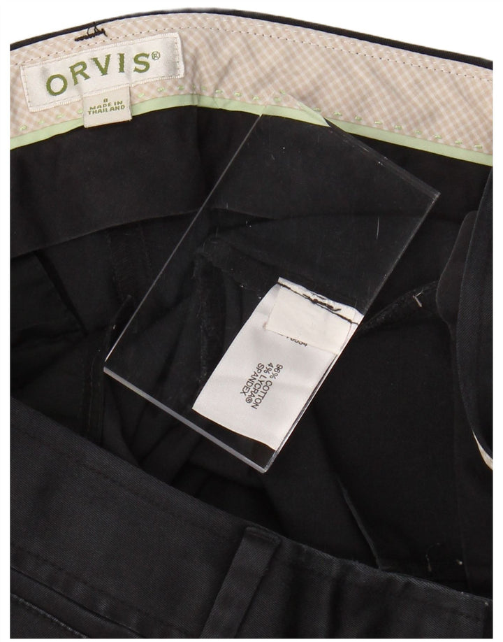 Spodnie damskie ORVIS Slim Casual US 8 Medium W28 L27 Czarna bawełna