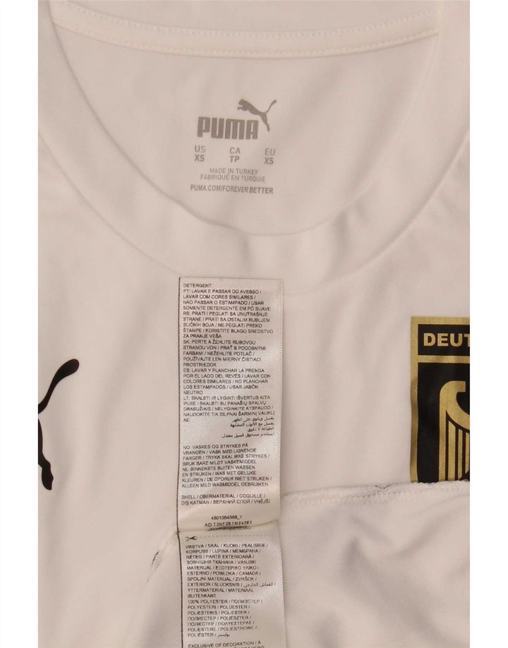 Męska koszulka Puma Deutshland z grafiką Top XS, biały poliester