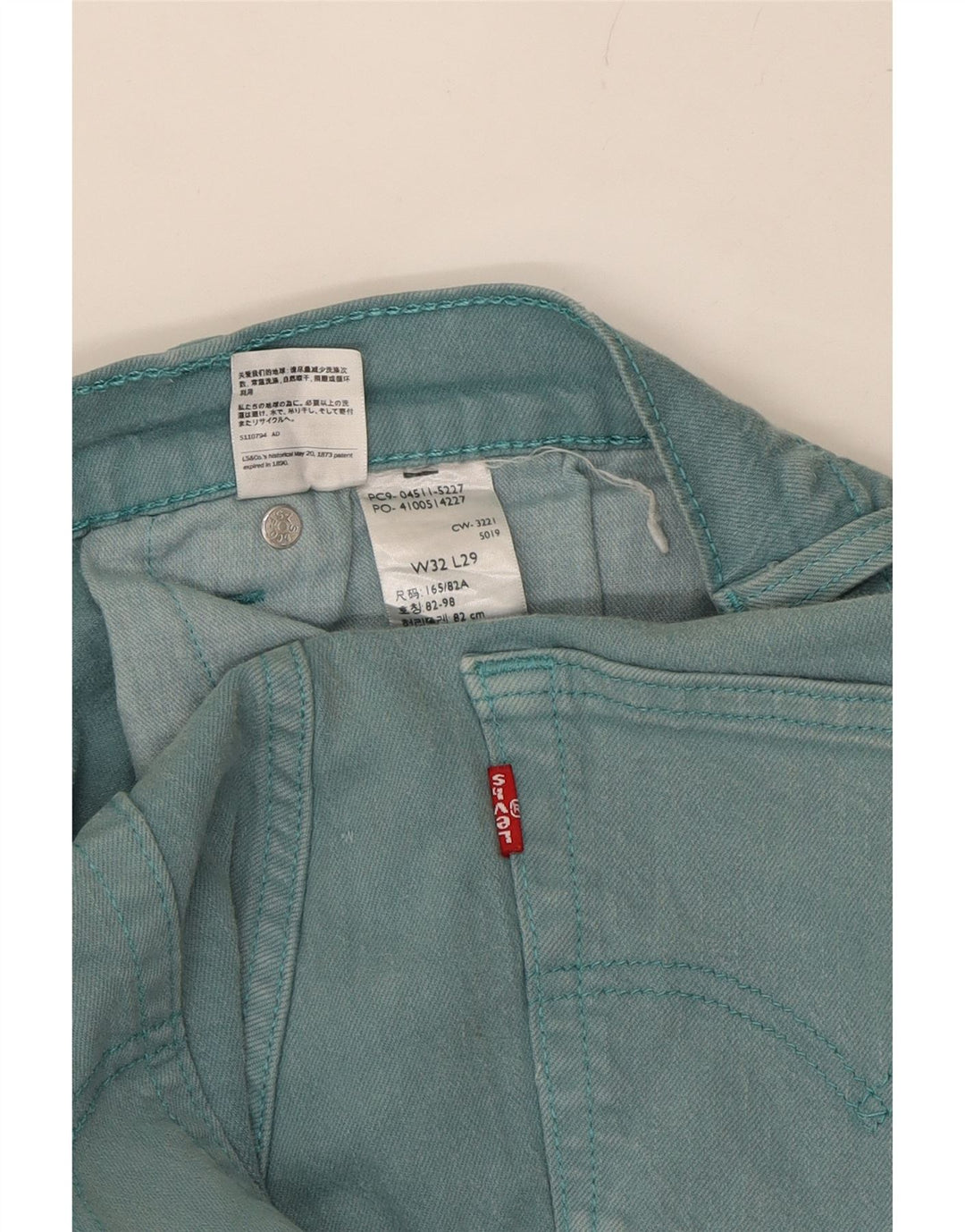 LEVI'S Mens Straight Jeans W32 L29 Blue Vintage Levi's and Second-Hand Levi's from Messina Hembry 
