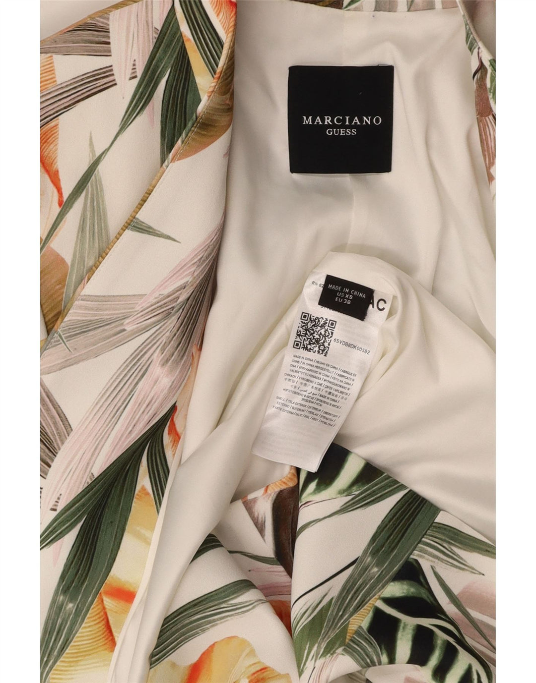 Damska marynarka GUESS BY MARCIANO UK 6 XS, wielobarwna, w kwiaty