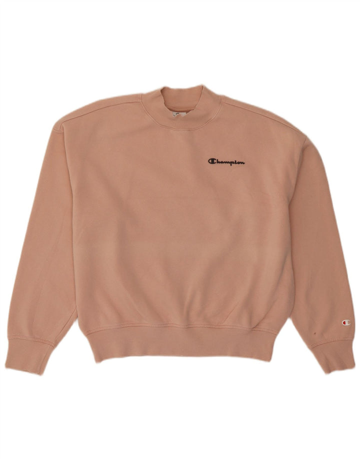 Bluza damska Champion Crop Oversize UK 14 Średnia różowa bawełna