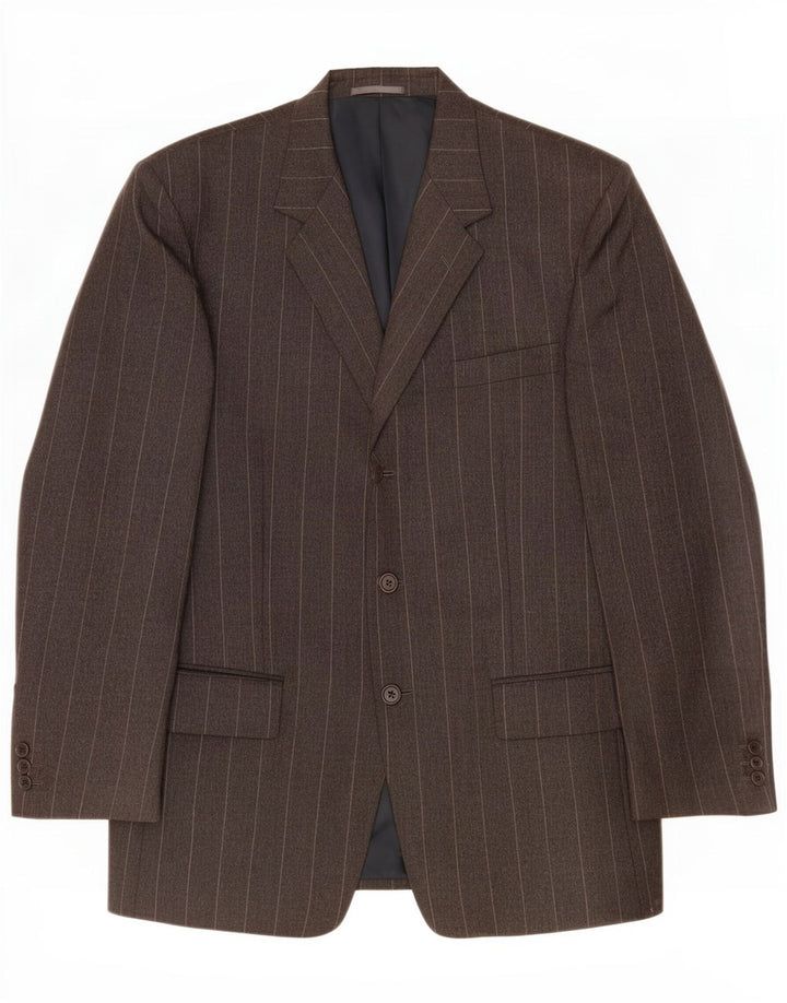 Męska marynarka Paul Smith zapinana na 3 guziki UK 40, duża, szara, wełniana w prążki