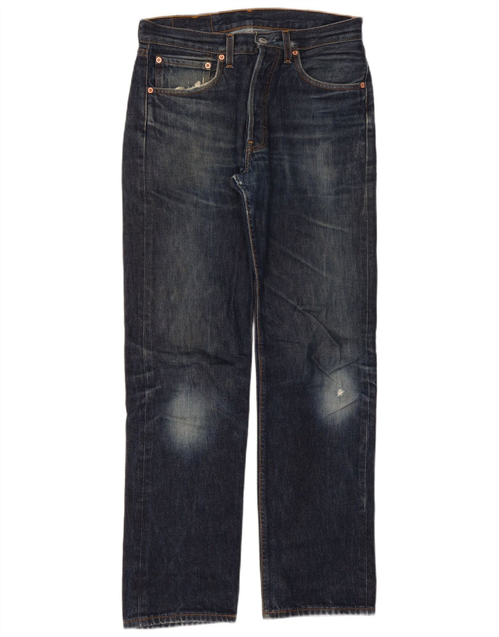 Damskie jeansy Levi's 501 Straight W31 L32 granatowe
