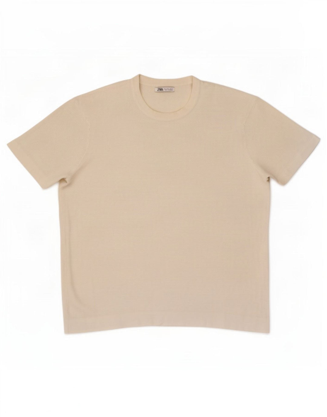 Męski T-shirt Zara, duży, biały