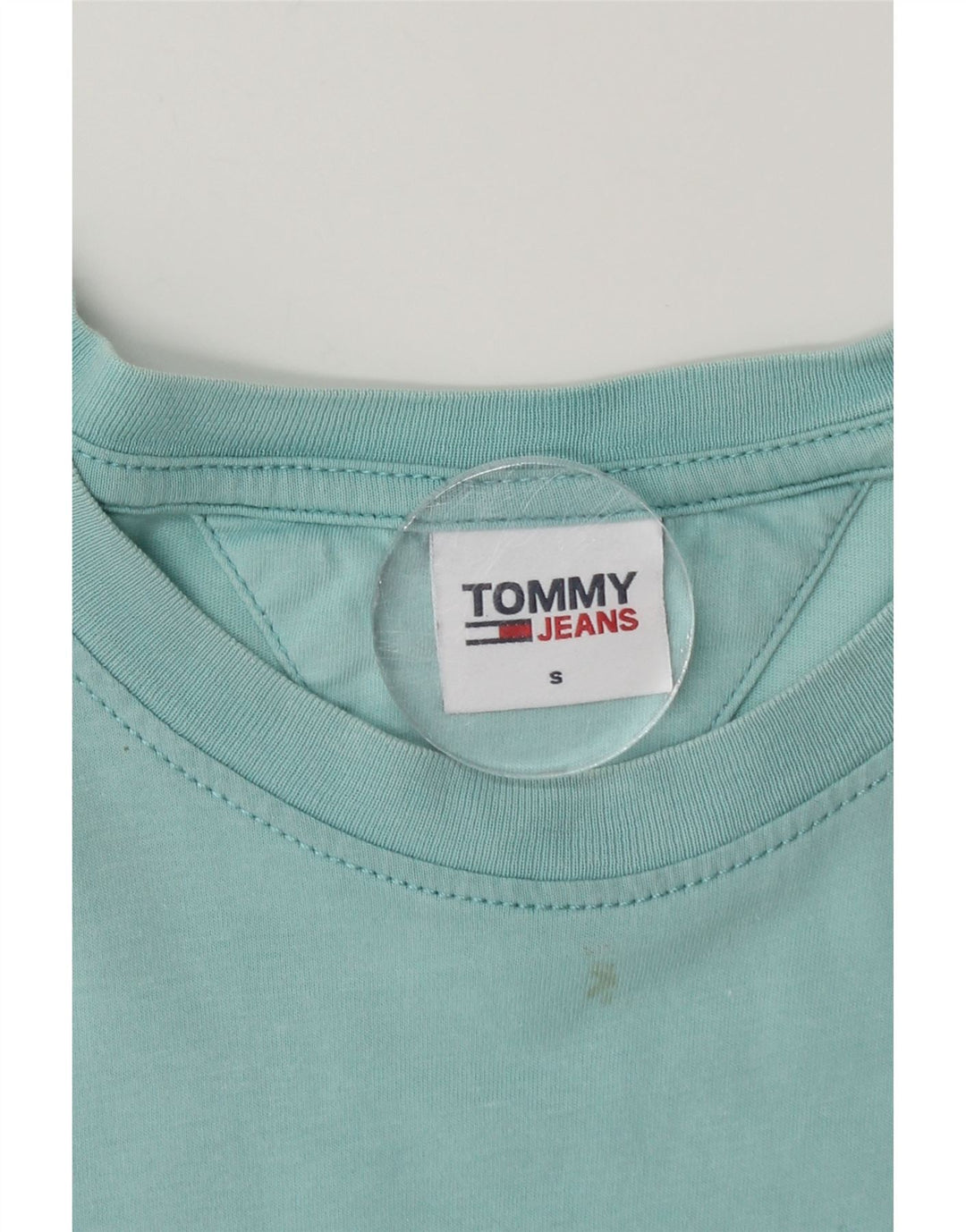 Męski T-shirt z grafiką Tommy Hilfiger, mały, niebieski, bawełniany