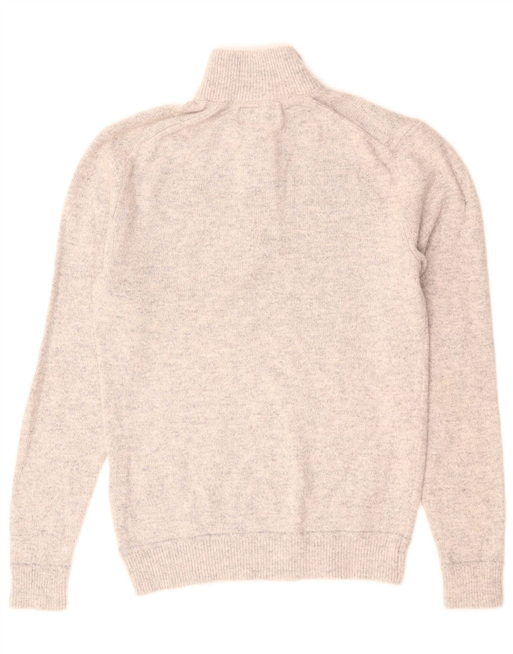 Męski sweter z zamkiem błyskawicznym Superdry, mały, szary, bawełniany