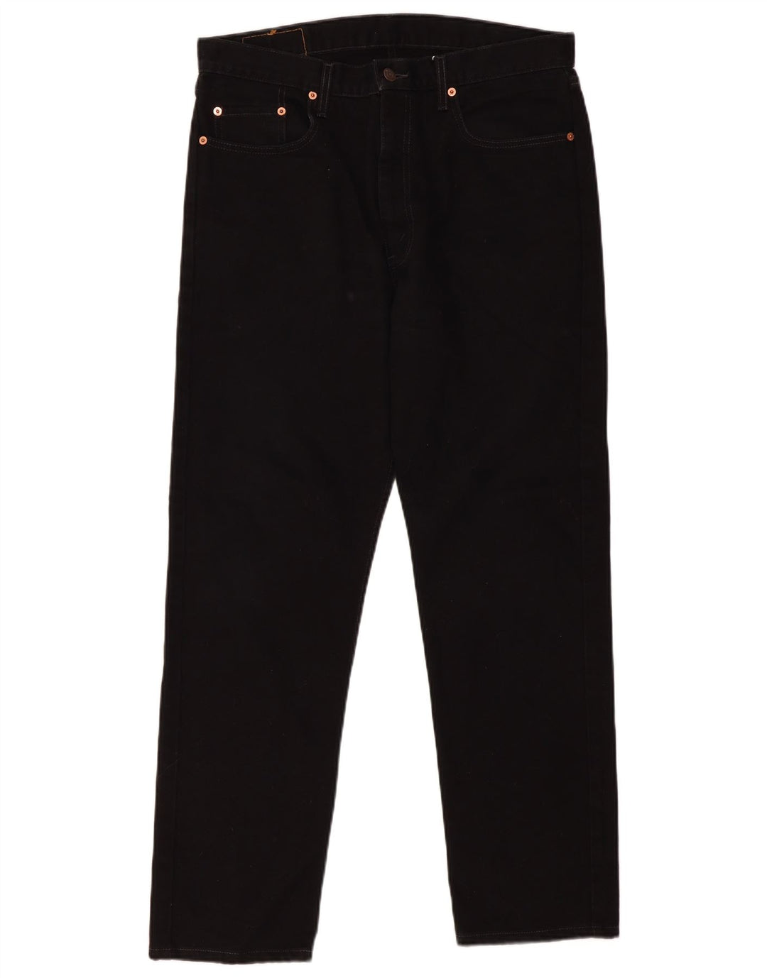 Męskie dżinsy Levi's 615 Straight W36 L30 Czarna bawełna