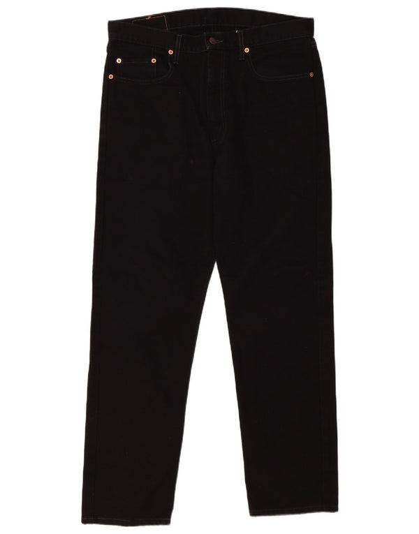 Męskie dżinsy Levi's 615 Straight W36 L30 Czarna bawełna