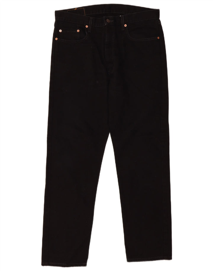 Męskie dżinsy Levi's 615 Straight W36 L30 Czarna bawełna
