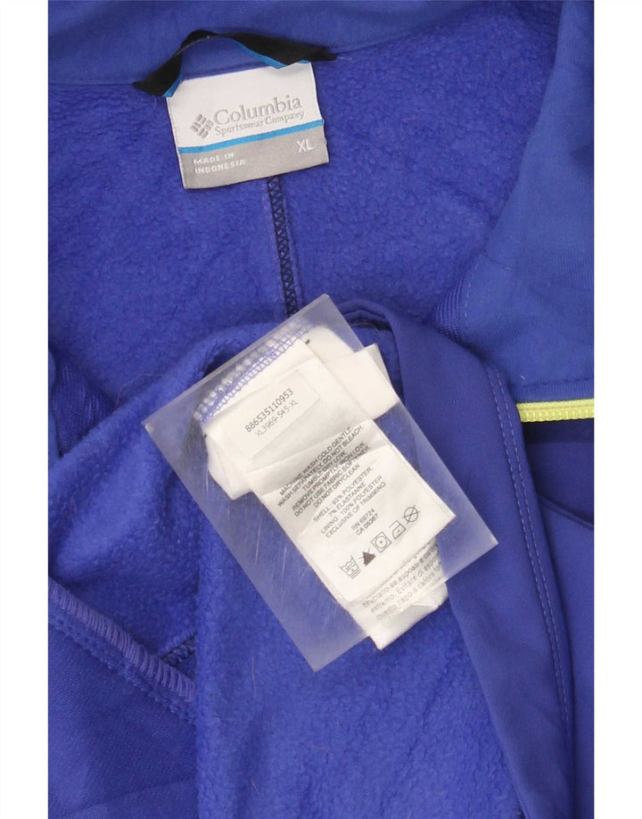 Damska kurtka dresowa Columbia UK 18 XL, niebieska, poliestrowa