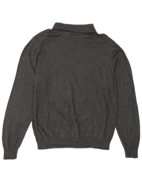 Marks & Spencer Damski sweter z golfem UK 14, duży, szary