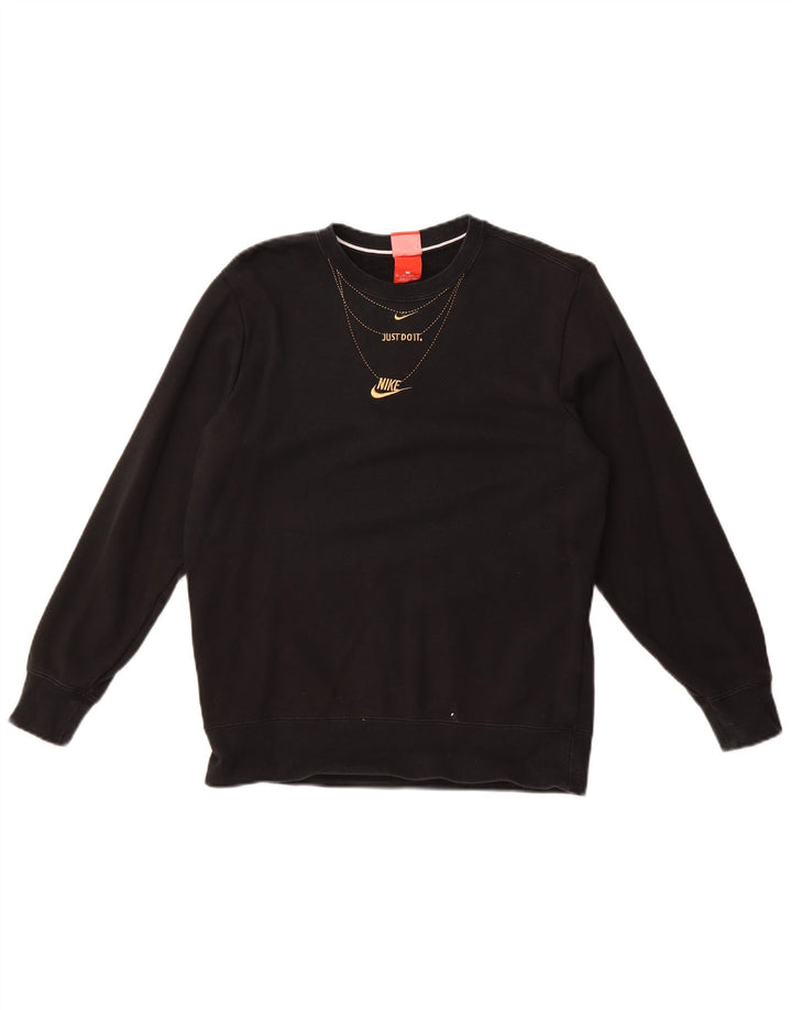 Damski sweter oversize NIKE Graphic UK 6 XS, czarny, bawełniany