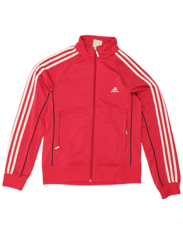 Damska kurtka dresowa Adidas UK 16, duża, różowa, poliester
