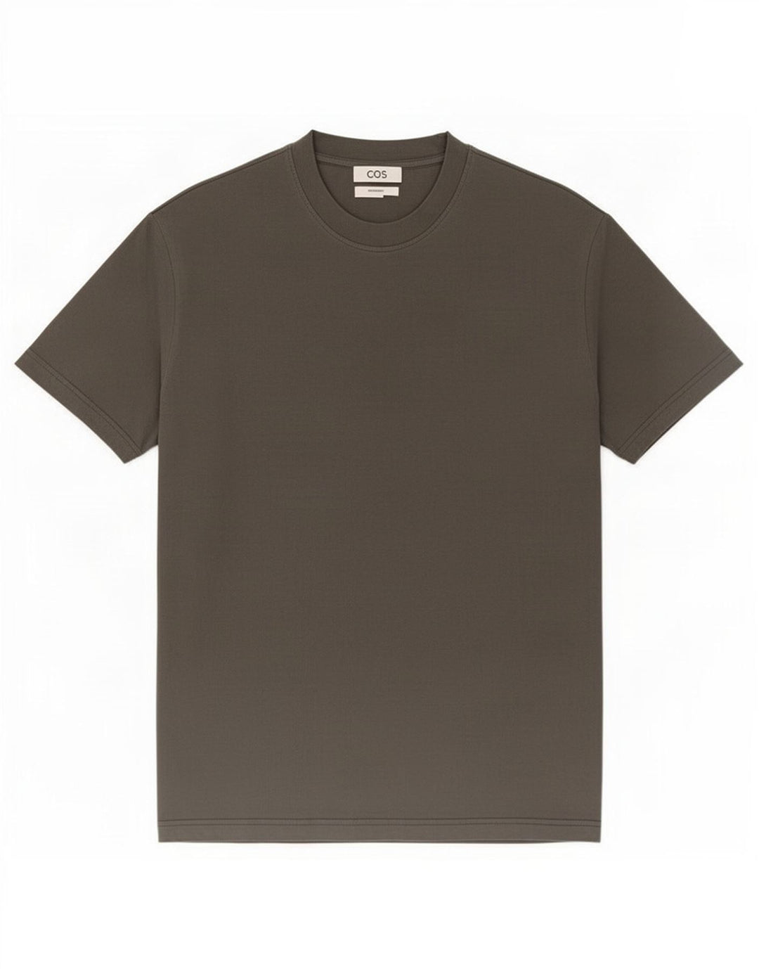 Cos Męski T-shirt oversize, średnio zielony, bawełniany