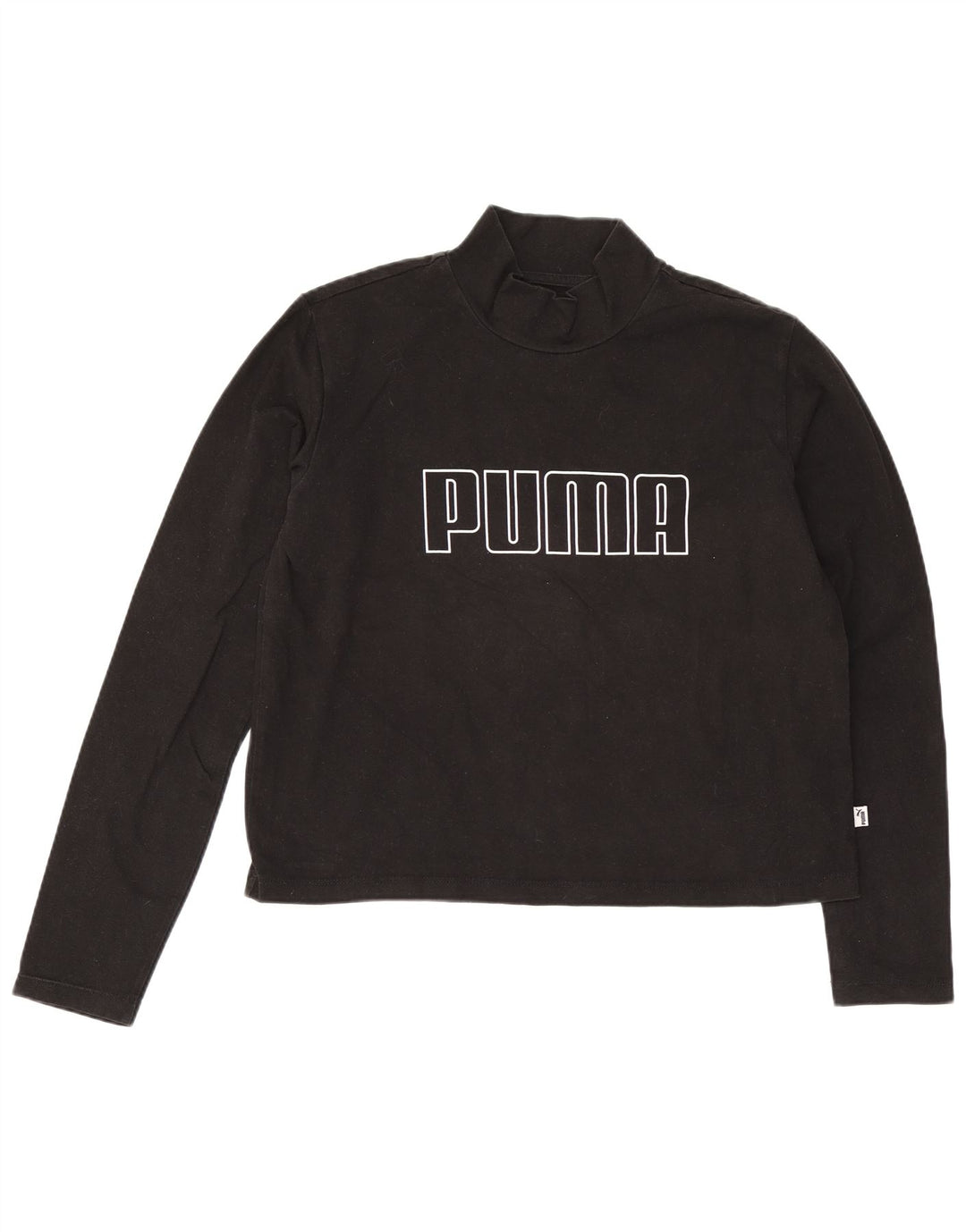 Damska koszulka Puma Crop Graphic z długim rękawem UK 12, średnia czerń