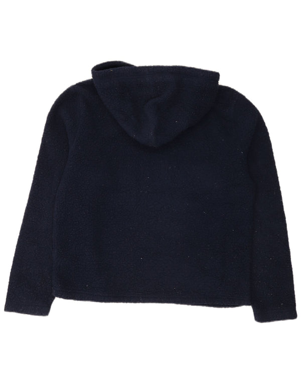 Damski polarowy sweter z kapturem Fila UK 14, średni granatowy poliester