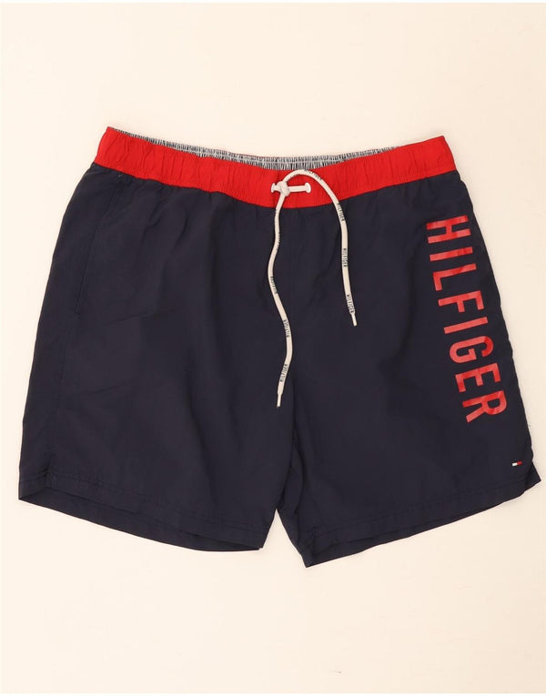 Męskie spodenki kąpielowe Tommy Hilfiger Graphic XL w kolorze granatowym