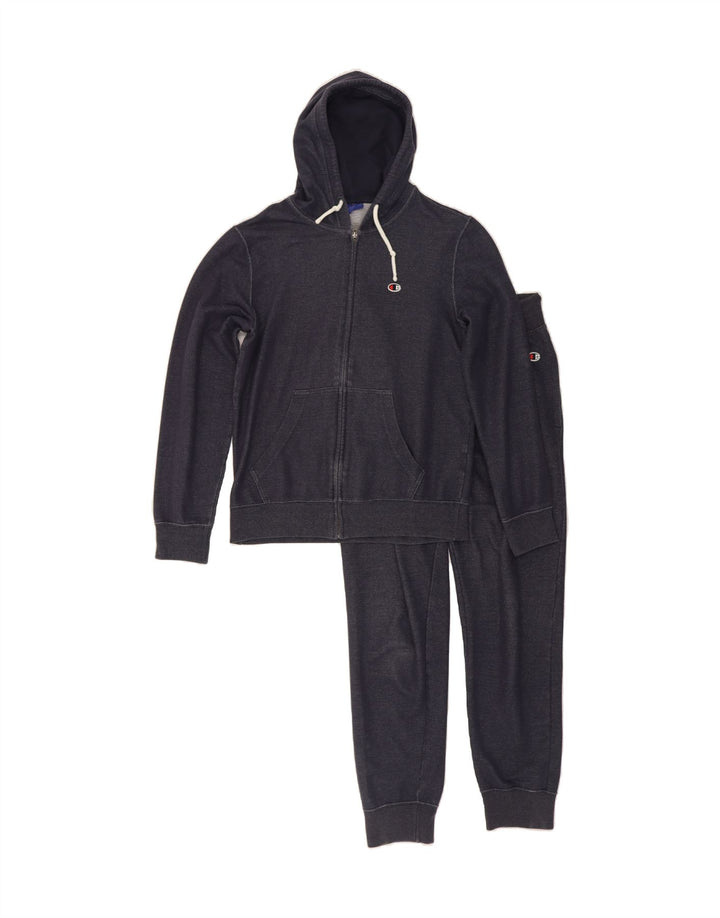 CHAMPION Mens Full Tracksuit Small Navy Blue Cotton Vintage Champion and Second-Hand Champion from Messina Hembry 