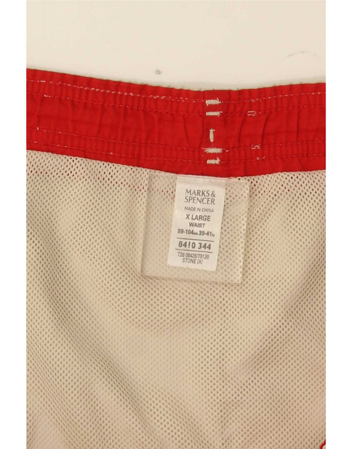 Męskie spodenki kąpielowe Marks & Spencer XL, beżowy poliester