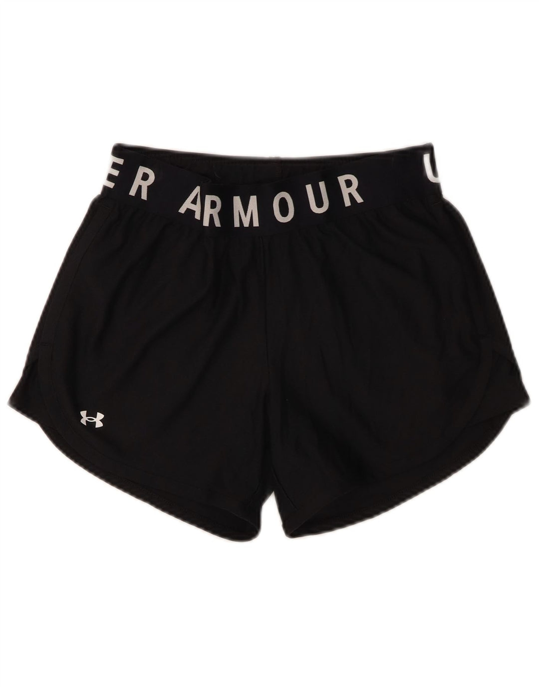 Damskie spodenki sportowe Under Armour Graphic UK 10, małe, czarne, poliestrowe