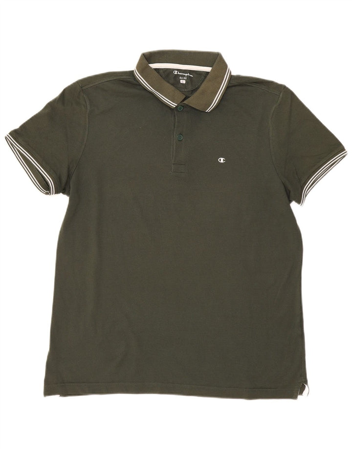 Męska koszulka polo Champion Easy Fit, duża, khaki