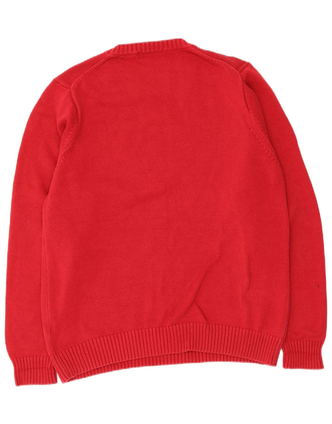 Marks & Spencer Męski sweter z okrągłym dekoltem, UK 38/40, średni czerwony