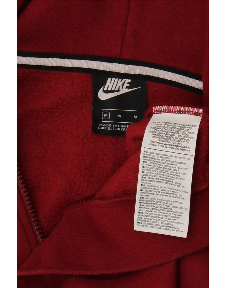 Męska bluza z kapturem Nike, średnia czerwona, bawełniana