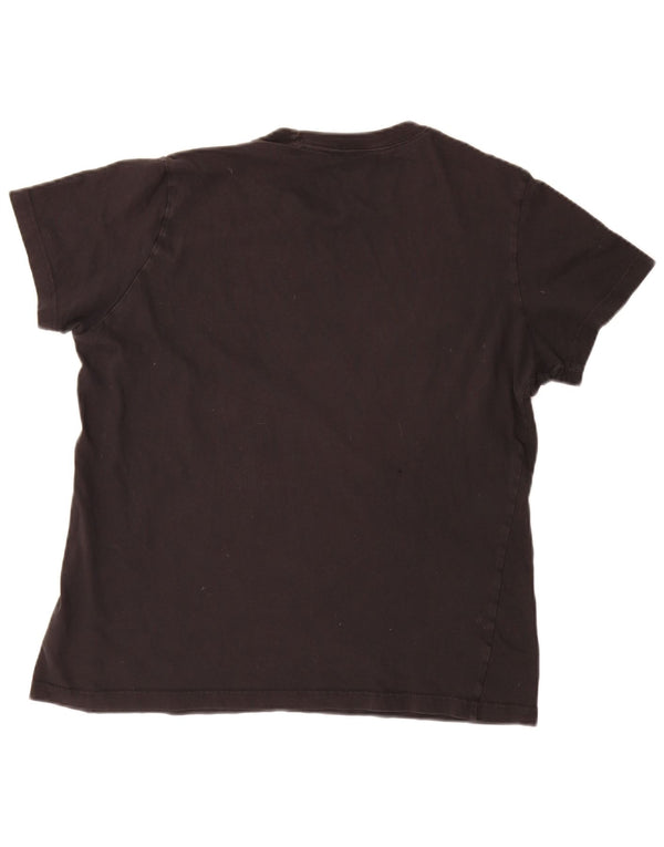 Adidas Womens Graphic T-Shirt Top UK 20/22 XL Black Cotton