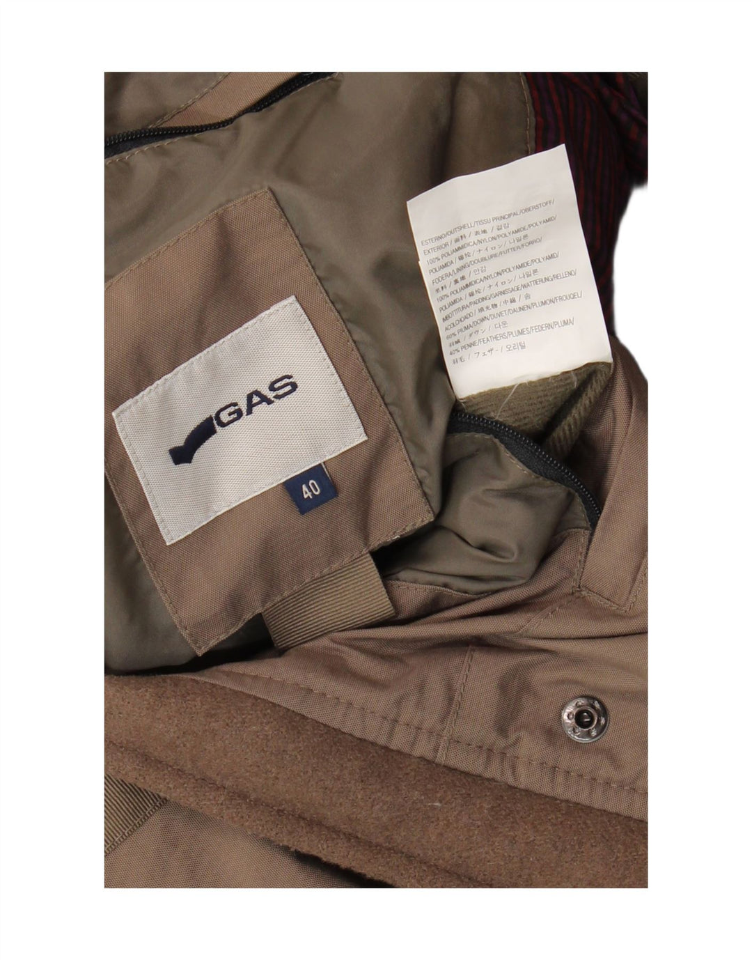 Damska ocieplana kurtka Gas EU 40 Średni brązowy poliamid