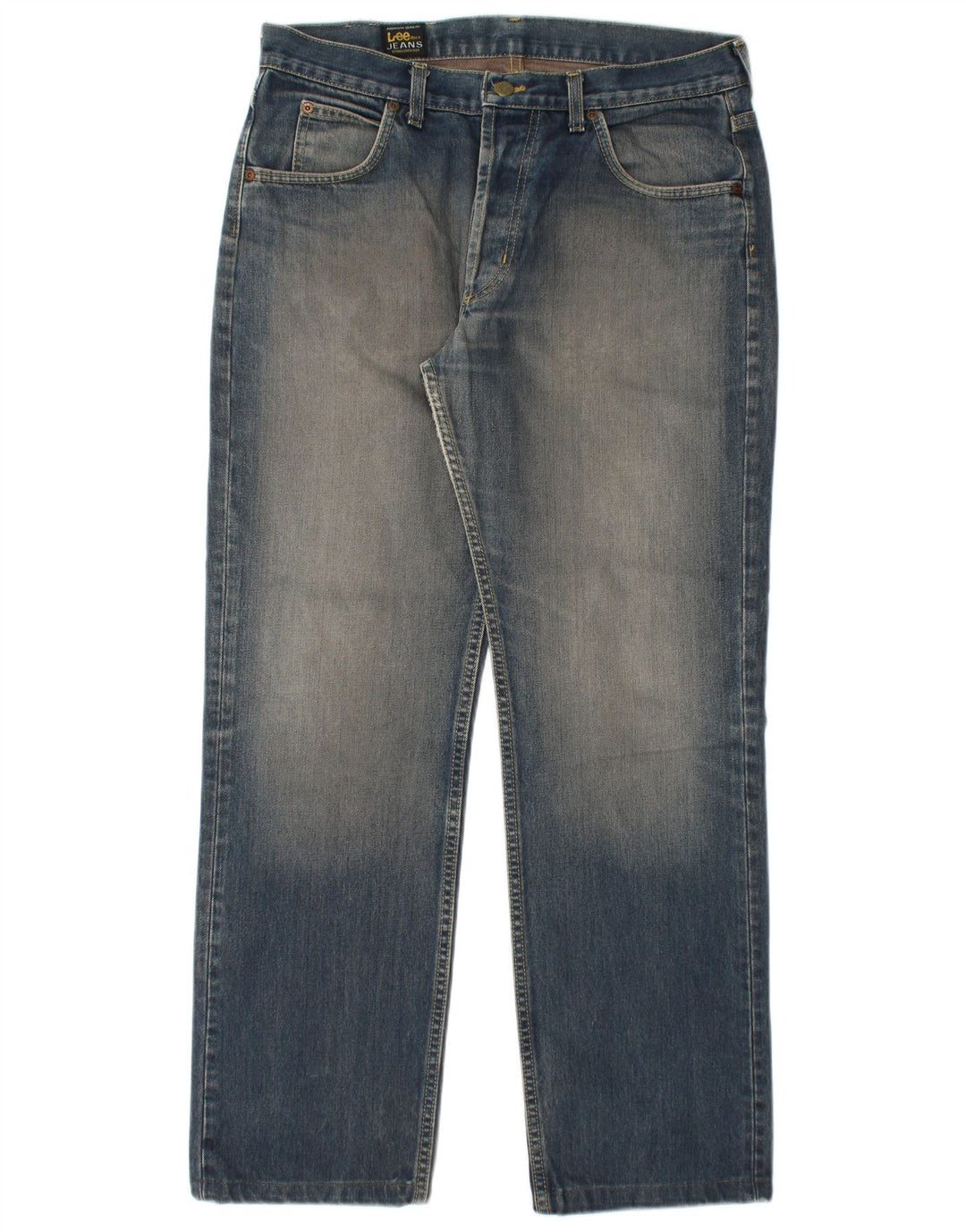 Męskie jeansy Lee Seattle Straight W34 L30 Niebieskie bawełniane