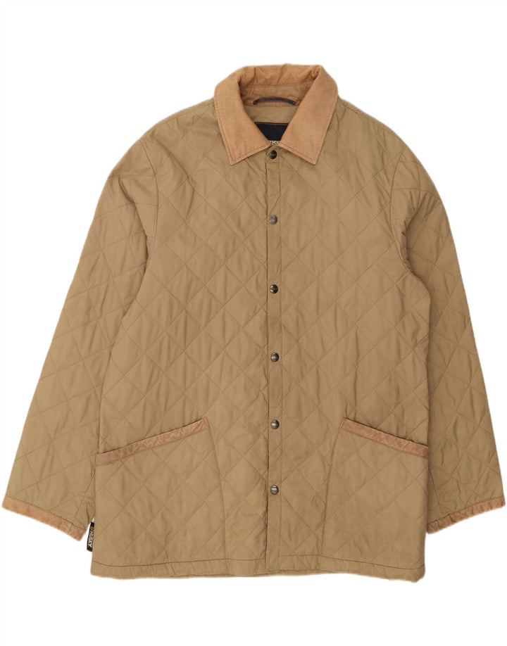 HUSKY Mens Quilted Jacket IT 54 2XL Beige Polyamide