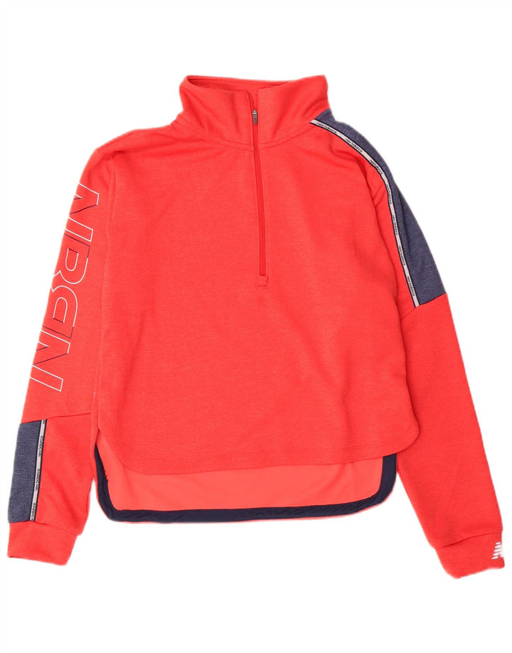 Damski dres z grafiką NEW BALANCE Top UK 10 Small Orange