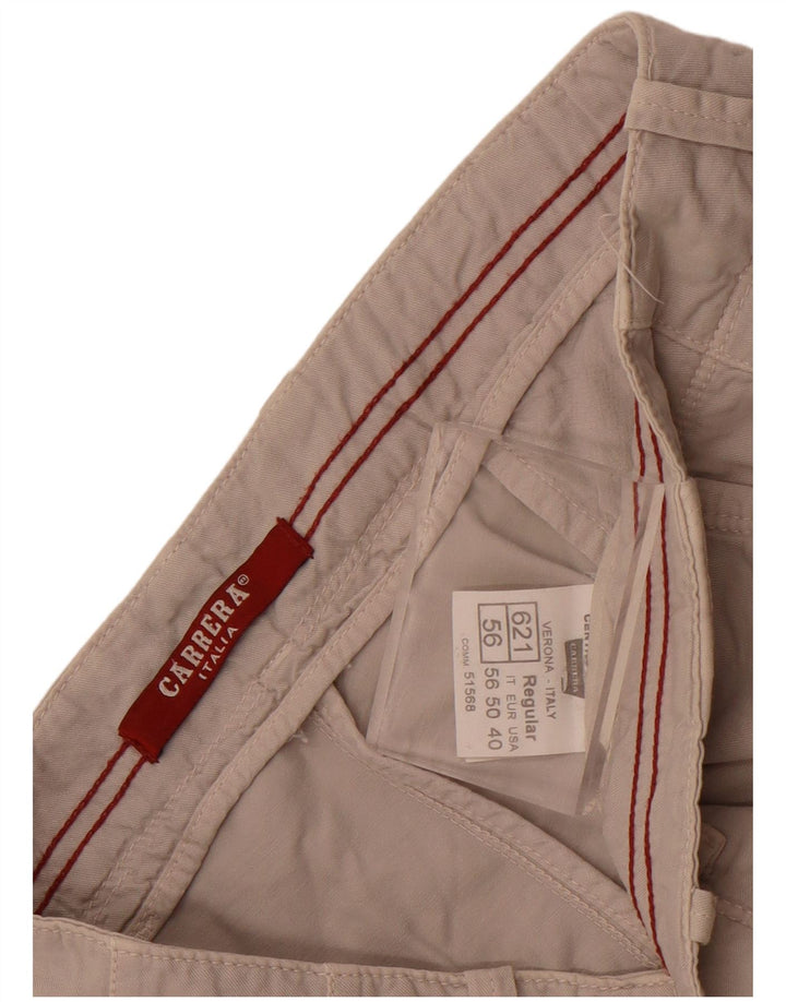 Męskie spodenki Chino Carrera IT 56 3XL W38 Szara bawełna