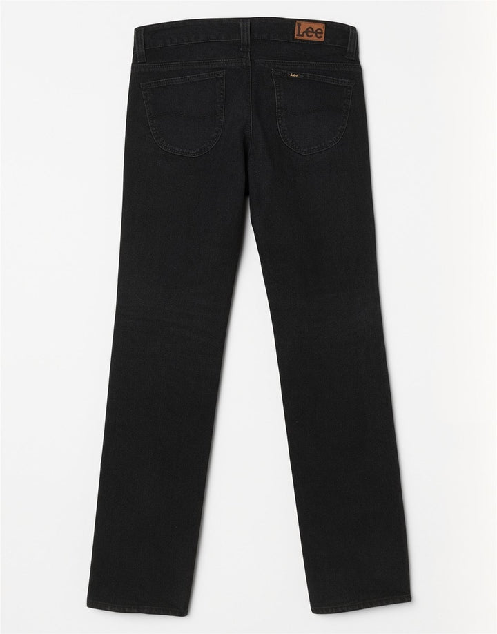Damskie jeansy Lee Straight W30 L32 Czarne bawełniane
