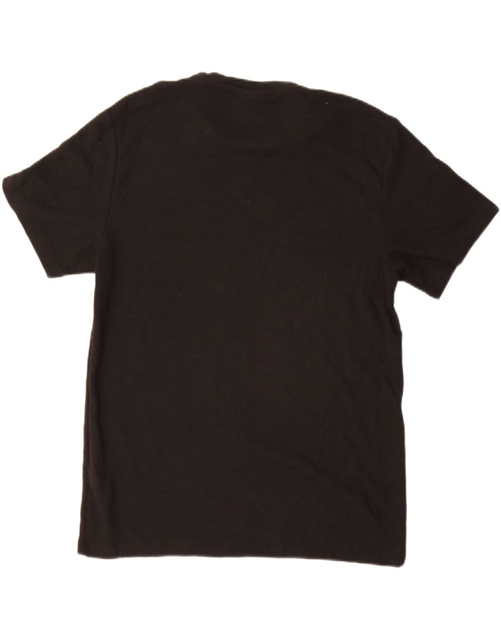 Męski T-shirt ZARA, duży, czarny, poliester