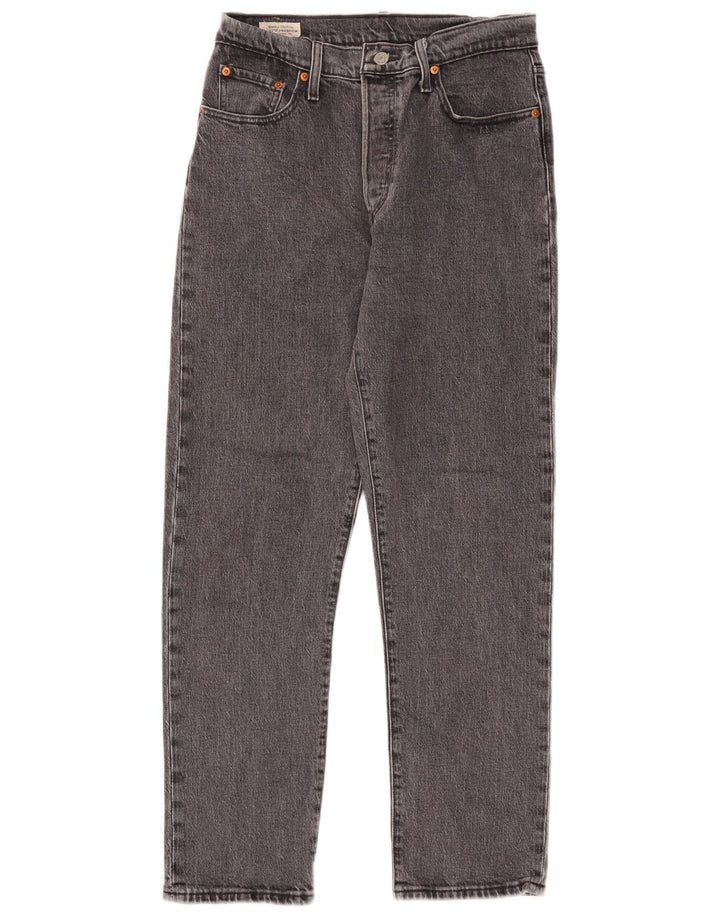 Damskie dżinsy Levi's 501 Straight W29 L28 Szara bawełna