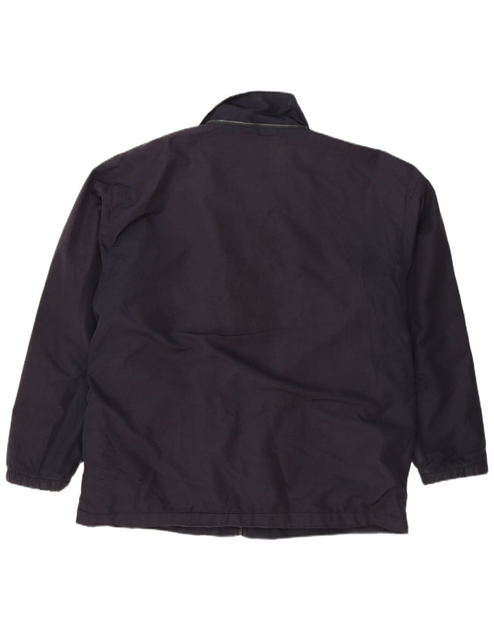 KAPPA Mens Loose Fit Windbreaker Jacket UK 40 Large Navy Blue Polyester