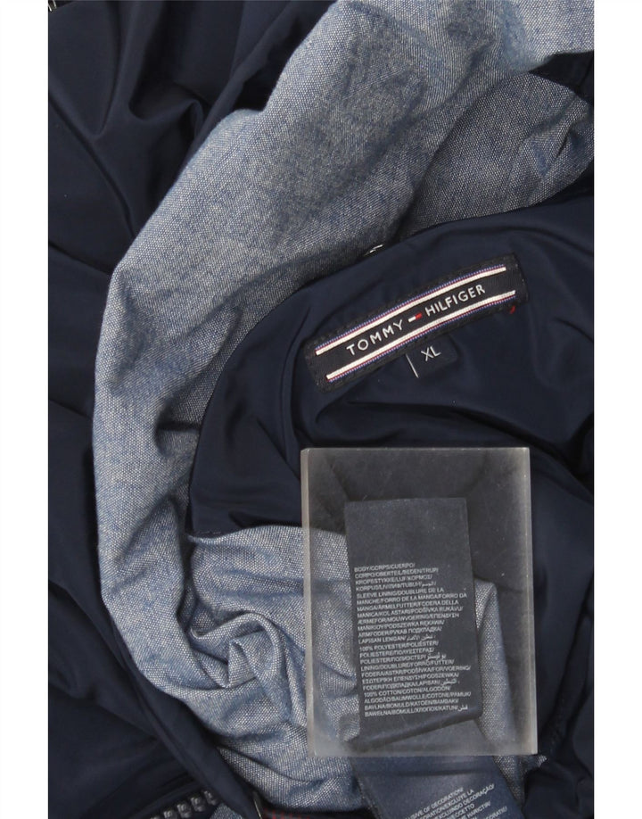 Męska kurtka wiatrówka Tommy Hilfiger UK 42 XL, granatowa, poliester