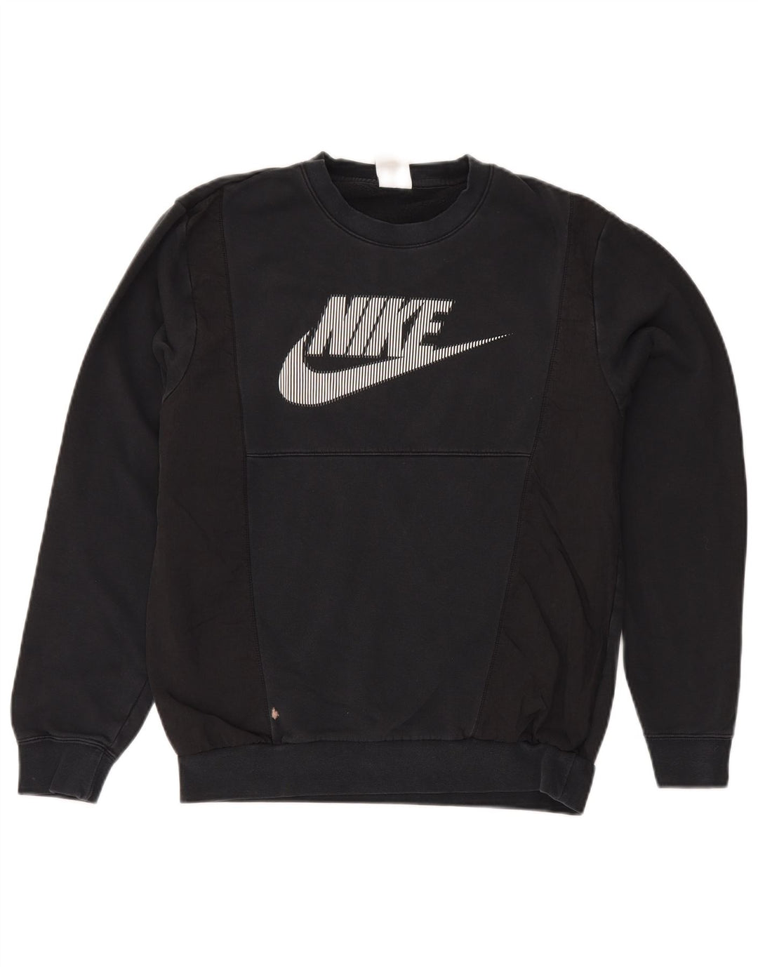 Męska bluza z grafiką Nike, mała, czarna, bawełniana z blokami kolorów